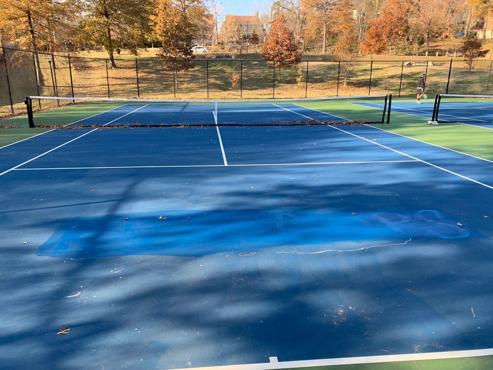 New tennis courts at Tyler Park vandalized with graffiti